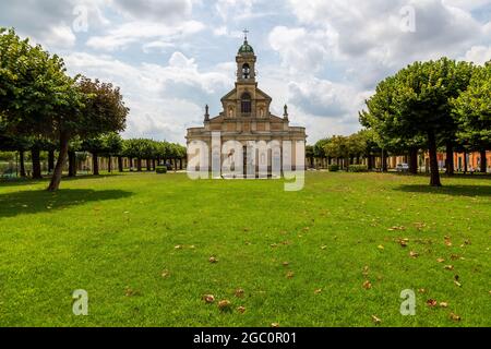 Altes Heiligtum der Madonna Dei Campi in Stezzano , Provinz Bergamo , Italien Stockfoto