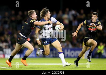 SYDNEY, AUSTRALIEN - 25. MÄRZ: Nicho Hynes of the Storm während des 3. NRL-Spiels zwischen den Penrith Panthers und Melbourne Storm im BlueBet Stadium am 25. März 2021 in Sydney, Australien. Quelle: Kevin Manning/Speed Media/Alamy Live News Stockfoto