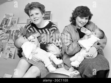 Spielzeugbibliothek, Crabtree Farm Estate, Nottingham UK 1988 Stockfoto