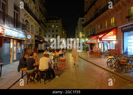 Paris, Rue St Denis Stockfoto