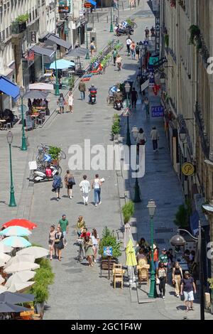 Paris, Rue St Denis Stockfoto