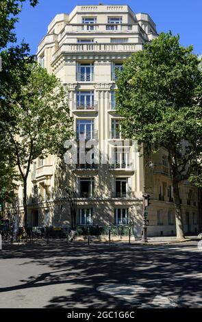 Paris, 15 Rue Chardon-Lagache, Art Deco Architektur // Paris, 15 Rue Chardon-Lagache, Art Deco Architecture Stockfoto