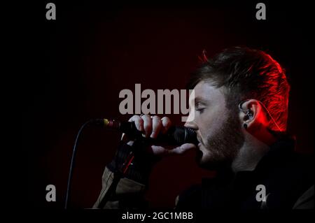 James Arthur beim Auftritt im Rathaus von Sheffield Stockfoto