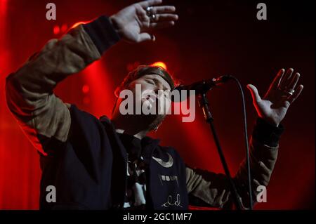 James Arthur beim Auftritt im Rathaus von Sheffield Stockfoto