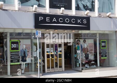 Das Bekleidungsgeschäft von The Poracocks in Gloucester, Großbritannien Stockfoto