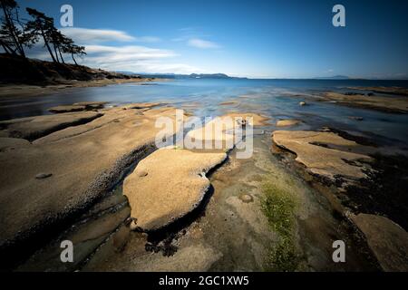 Malaspina Gallerien, Gabriola Island, in der Nähe von Vancouver Island, BC Kanada Stockfoto