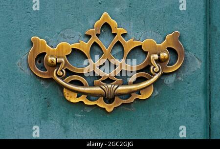 Altes Türdetail, Ouro Preto, Minas Gerais, Brasilien Stockfoto