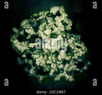 Tumor-Nekrose-Faktor-Alpha (TNF)-Zytokin-Protein-Molekül, 3D Stockfoto