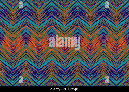 Farbenfroher Abstrakter Chevron-Hintergrund Stockfoto