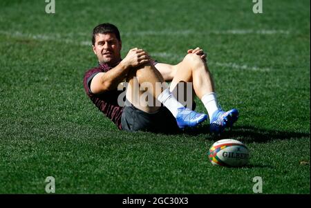 Südafrikas Morne Steyn während einer Trainingseinheit im Cape Town Stadium, Südafrika. Bilddatum: Freitag, 6. August 2021. Stockfoto