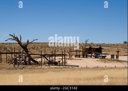 Picknickplatz, Kgalagadi Transfrontier Park, Südafrika Stockfoto
