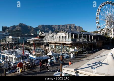 Das Cape Wheel an der Victoria & Alfred Waterfront, Kapstadt, Südafrika Stockfoto