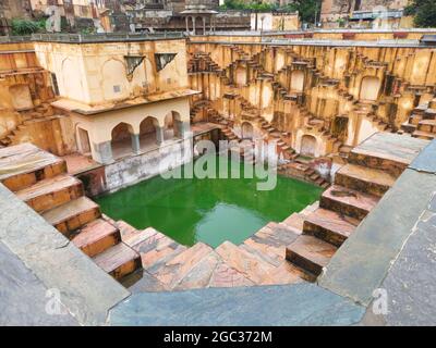 Panna meena ka kund befindet sich in Jaipur, Rajasthan, Indien Stockfoto
