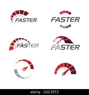 Tachometer Vektor-illustration Icon Design Stock Vektor