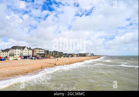 Bognor Regis Seaside Landscape , West Sussex England UK Foto aufgenommen von Simon Dack Stockfoto