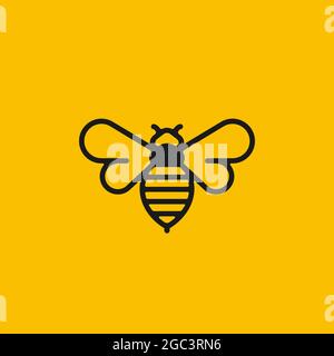 Honigbiene-Symbol. Design-Element Für Web-Icon-Logo-Vorlage. Stock Vektor