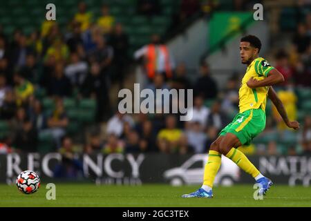 Andrew Omobamidele von Norwich City - Norwich City / Gillingham, Pre-Season Friendly, Carrow Road, Norwich, Großbritannien - 3. August 2021 Stockfoto