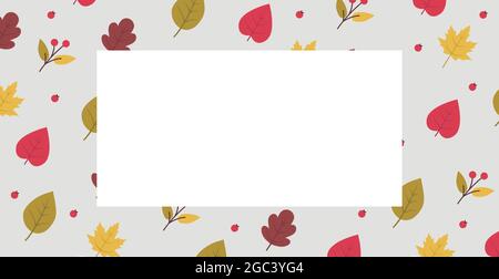 Muster aus verschiedenen Blättern auf weißem Hintergrund - Vektor-Illustration Stock Vektor