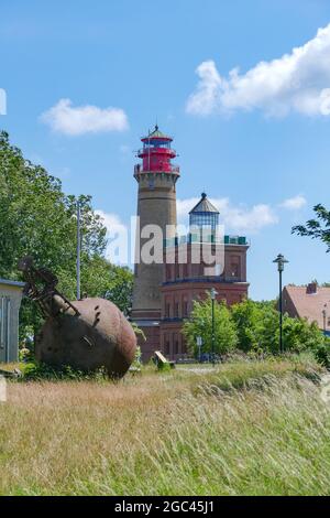 Landschaft rund um den Leuchtturm Cape Arkona auf der Insel Rügen in Deutschland Stockfoto