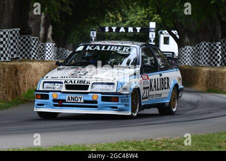 Julian Thomas, Ford Sierra Cosworth RS500, Tin Top Titans, The Maestros - Motorsport's Great All-Rounders, Goodwood Festival of Speed, Goodwood House, Stockfoto