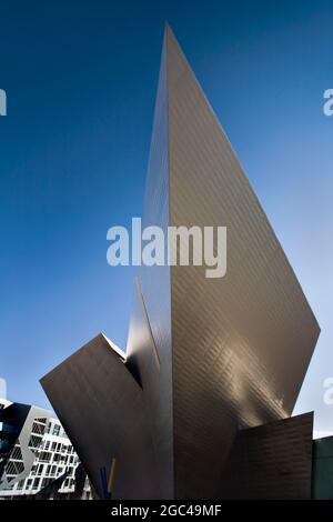 Denver Art Museum und Ferienwohnungen Stockfoto