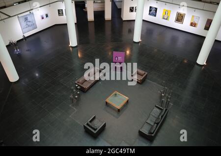 Mendoza, Argentinien - Januar 2020: Kunstgalerie Espacio Contemporaneo de Arte Eliana Molinelli bedeutet Raum zeitgenössischer Kunst aus dem Spanischen Stockfoto