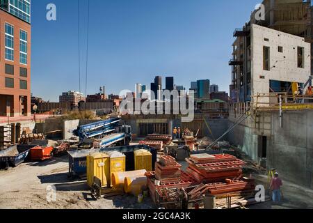 Neue Wohnungen werden in Denver, Colorado gebaut Stockfoto