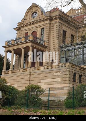Blick auf die Villa Josef Thyssen im Thyssen Park in Mülheim Stockfoto