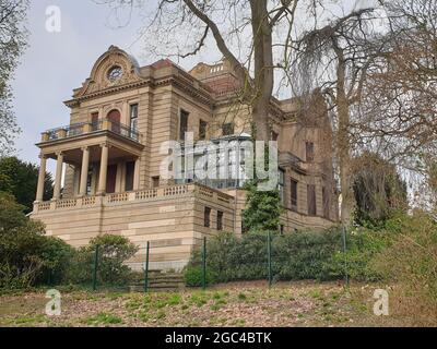 Blick auf die Villa Josef Thyssen im Thyssen Park in Mülheim Stockfoto