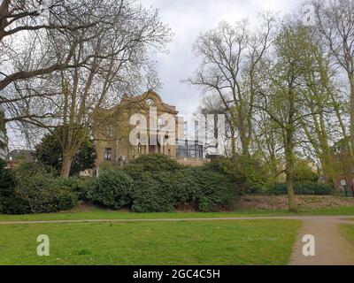 Blick auf die Villa Josef Thyssen im Thyssen Park in Mülheim Stockfoto