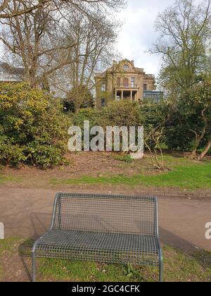 Blick auf die Villa Josef Thyssen im Thyssen Park in Mülheim Stockfoto
