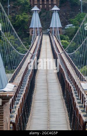 Puente de Ockidente (Westbrücke) in Santa Fe de Antioquia, Kolumbien Stockfoto