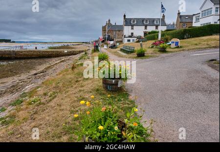 Findhorn, Findhorn Bay, Forres, Moray, Schottland Stockfoto