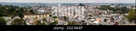 Panorama von Popayan, Kolumbien Stockfoto