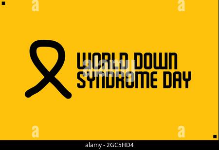 Vektorvorlage „World Down Syndrome Day“ Stock Vektor