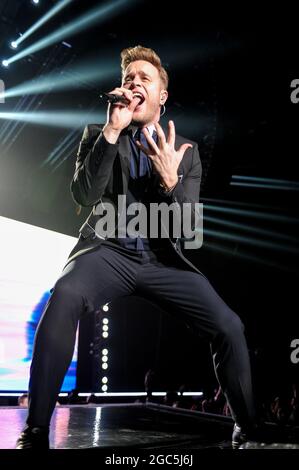 Olly Murs bei Live-Auftritte in der Sheffield Arena Stockfoto