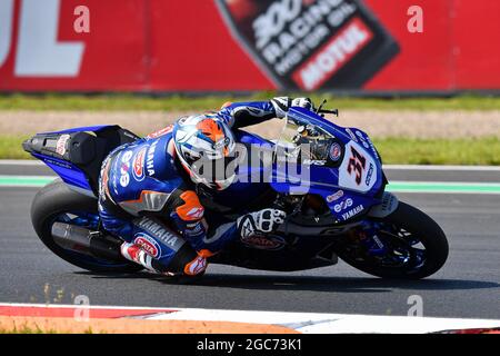 Most, Tschechische Republik. 06. Aug 2021. NÂ 31 Garrett Gerloff während titoloEvento, World Superbike - SBK in Most, Tschechische Republik, August 06 2021 Quelle: Independent Photo Agency/Alamy Live News Stockfoto