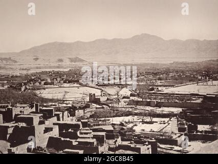 Altstadt von Kabul, Afghanistan, 1881, digital optimiert Stockfoto