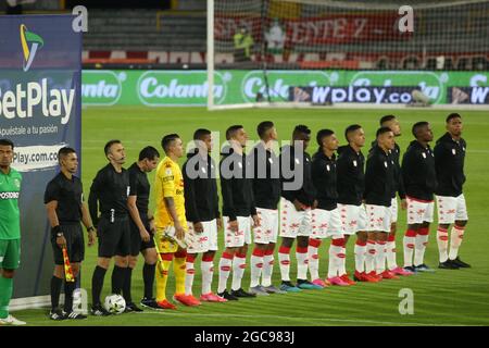 Spieler von Atletico Nacional während des Spiels des dritten Datums der Liga zwischen Independiente Santa Fe und Atletico Nacional für die BetPlay Lea Stockfoto