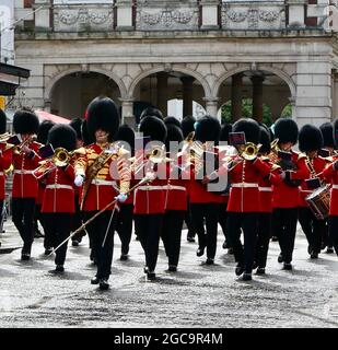 7. August 2021 - Windsor UK: Wachwechsel Stockfoto