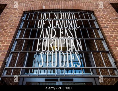 UCL School of Slavonic and East European Studies London. Das 2005 eröffnete Architektenbüro Short and Associates. Stockfoto