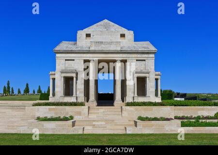 Der erste Weltkrieg Villers-Bretonneux Australian National Memorial and Military Cemetery at Fouilloy (Somme), France Stockfoto