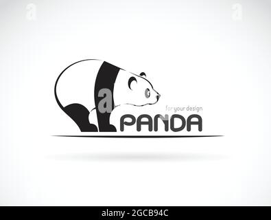 Vektorbild eines Panda-Designs auf weißem Hintergrund. Leicht editierbare Vektorgrafik mit Ebenen. Wilde Tiere. Stock Vektor