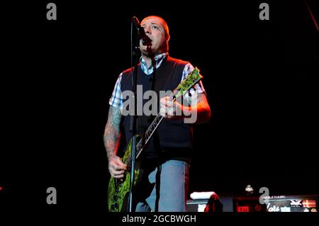 Rancid Performing in der Sheffield Arena, Sheffield Stockfoto