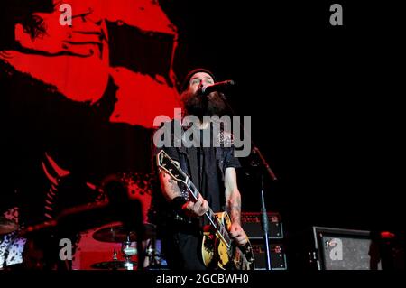 Rancid Performing in der Sheffield Arena, Sheffield Stockfoto