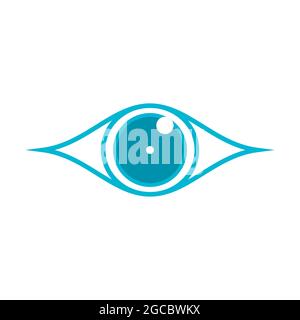 Eye-Clinic-Logo für Unternehmen und Unternehmen. Stock Vektor