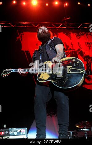 Rancid Performing in der Sheffield Arena, Sheffield Stockfoto