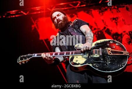 Rancid Performing in der Sheffield Arena, Sheffield Stockfoto