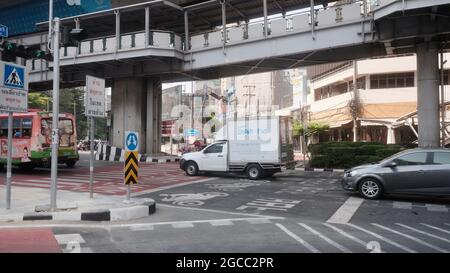 Asoke Road (Sukhumvit Soi 21) Intercity Bangkok Thailand Stockfoto