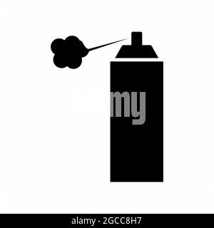 Icon Vektor von Spray Paint - Black Style - einfache Illustration. Bearbeitbare Kontur. Design-Vorlage Vektor.Umriss Stil Design.Vektor Grafik illustrati Stock Vektor